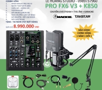 COMBO MIXER PRO FX6-V3 + MICRO TAKSTAR PC K850 THU ÂM LIVESTREAM CHUYÊN NGHIỆP