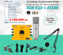 COMBO K10 + MICRO ISK AT100 DÙNG THU ÂM LIVESTREAM GIA ĐÌNH CỰC CHUẨN
