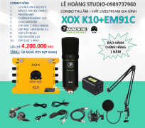 COMBO K10 + MICRO MACKIE EM91C CỦA MỸ